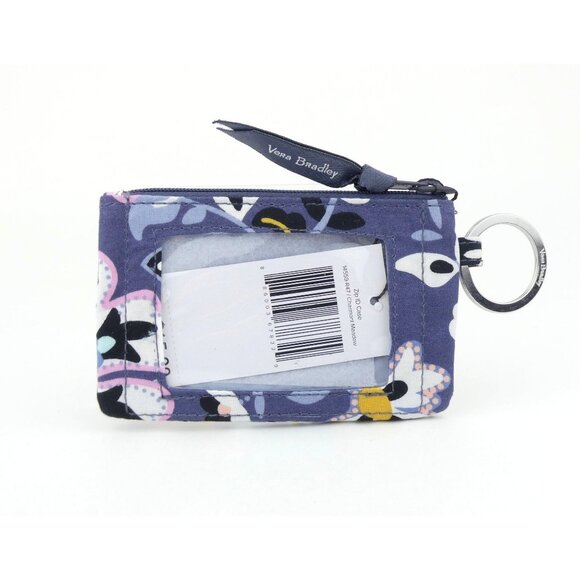 Vera Bradley Charmont Meadow Cotton Zip Id Case NWT - Picture 2 of 2
